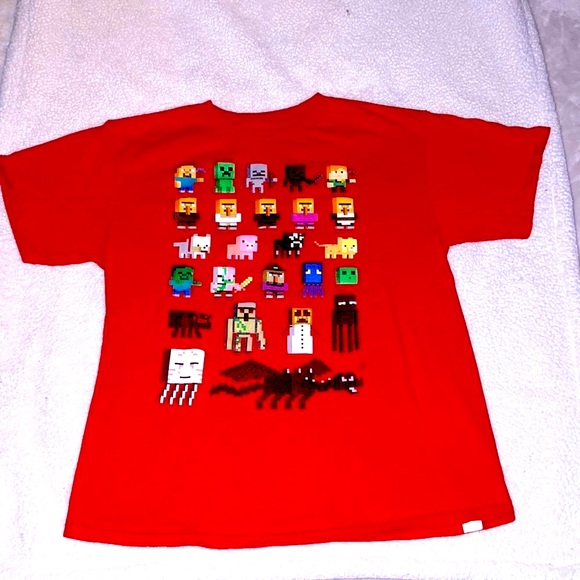 👪💲Kids Mindcraft t shirt, Large Boys shirt, no tears nice 👍 💲 - Picture 1 of 3